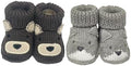 2 pairs Cute Knit Animal Baby Booties by Unknown