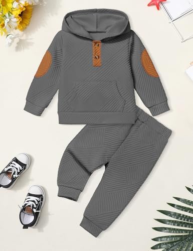 Oranchids Toddler Baby Boy Clothes Long Sleeve Hoodie Sweatshirt Tops and Pants - Image 7
