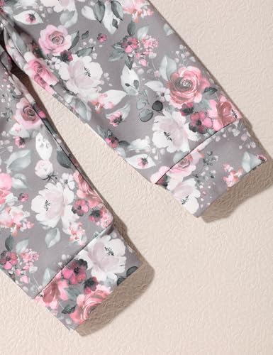 oklady Baby Girl Clothes, Hoodie Tops Floral Pant - Image 6