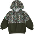Baby Toddler Boy Girl Hoodies Camouflage Half Zip-up Sweatshirt Unisex Hooded by POZMTIORE