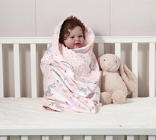 CREVENT Minky Baby Blanket for Girls - Image 3
