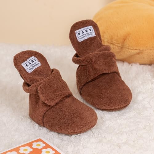 Meckior Newborn Infant Baby Girls Boys Warm Fleece Winter Booties First Walkers - Image 4