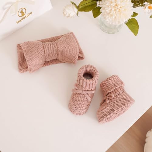 Hadetoto Baby Headband and Booties Set, 100% Organic Cotton - Image 7