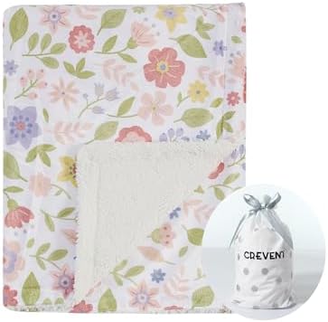 CREVENT 30''X40'' Cute Cozy Fluffy Warm Baby Blanket by CREVENT