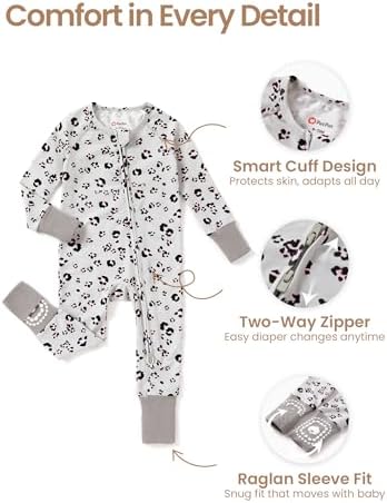 PATPAT Organic Cotton Baby Footie Pajamas - Image 5