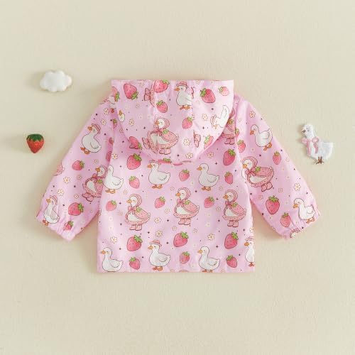 Toddler Baby Girl Windbreaker Jacket Zip Up Hoodie Long Sleeve Sweatshirt - Image 6