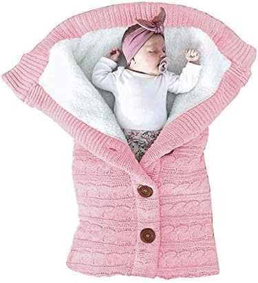 XMWEALTHY Unisex Infant Swaddle Blankets Soft Thick Fleece Knit Baby Girls Boys by XMWEALTHY