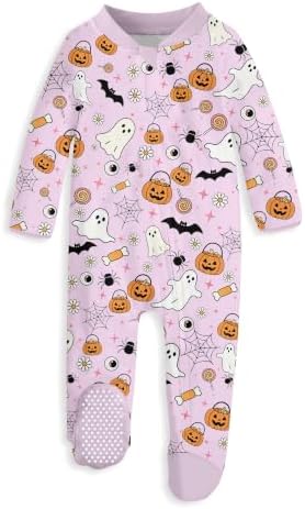 uideazone Baby Girls Footed Pajamas, Zip Sleeper by uideazone