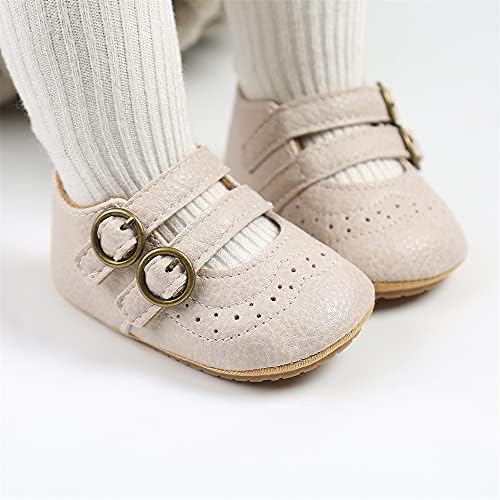 Meckior Infant Baby Girls Soft Sole Bowknot Princess Wedding Dress Mary Jane - Image 4