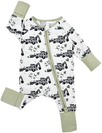 Bow Dream Bamboo Pajamas for Baby, Rayon Sleeper Romper Jumpsuit Outfit | 93% - Image 3