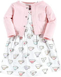 Hudson Baby Infant and Toddler Girls Cotton Dress and Cardigan Set by HudsonBaby