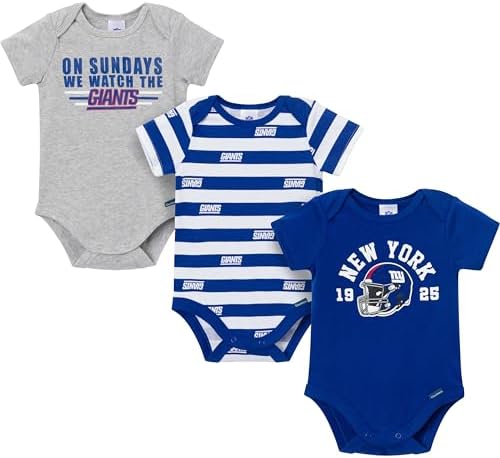 Gerber NFL Baby Boys 3-Pack Onesie Bodysuit by Gerber