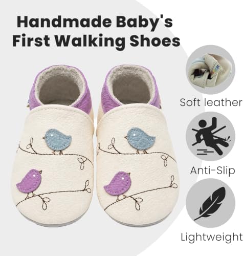 YALION Baby Soft Leather Shoes Suede Sole Infant Toddler First Walking Sports - Image 3