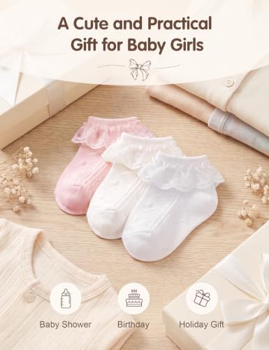 Durio Baby Girl Ruffle Socks - Image 6