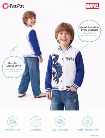 Disney Bomber Jacket Spider Man Marvel Toy Story Cars Varsity Cardigan2-13Y - Image 7