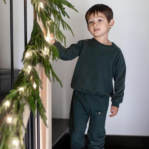 Burt's Bees Baby Boys Shirt and Pant Set, Long Sleeve Top & Bottom Outfit Bundle - Image 3