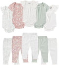 Ruliby Baby Bodysuit and Pant Set Summer Ribbed Mix Match Infant Clothes by Ruliby