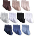 Baby Crew Socks, Cotton Rich Newborn Fit 0–3/3–6/6–12 Months by Unknown
