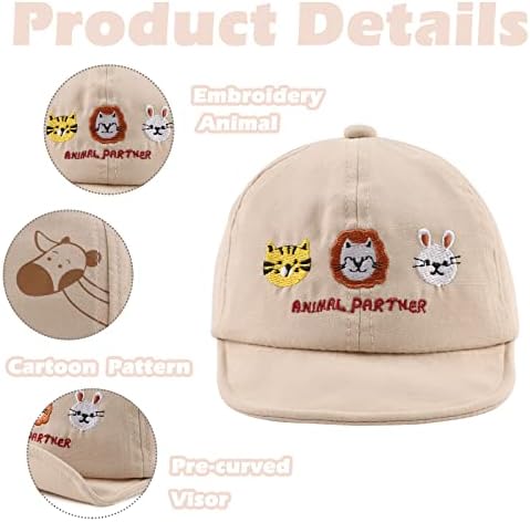 JANGANNSA Baby Duck Cap Infant Kids Sun Hat Bear Cute Cartoon Caps Spring Summer - Image 4