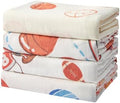 Baby Swaddle Blankets, Bamboo Muslin Receiving Blanket | 4-Pack, Lightweight & by IBESTOPIA