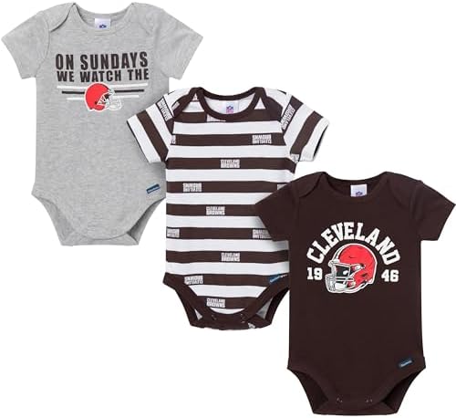 Gerber NFL Baby Boys 3-Pack Onesie Bodysuit by Gerber