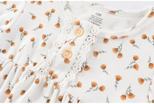 Ruliby Baby Girls Clothes Cotton Bubble Romper Summer Newborn Outfits | - Image 4