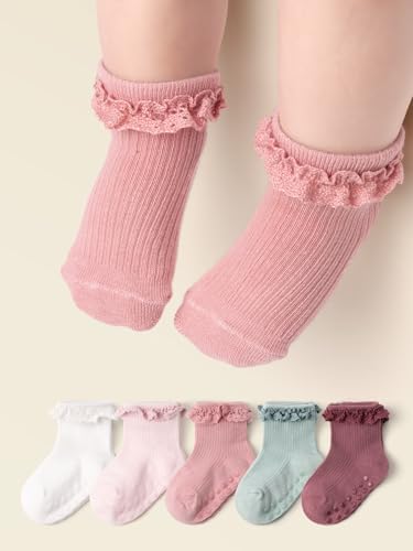 Newborn Baby-girls Socks and Bow Infant Toddler Ankle Socks - Image 2
