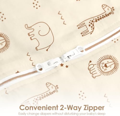 Baby Swaddle 0-2 Months, Cotton Arm-In Zipper Sleep Sack, Wearable Blankets Wrap - Image 4