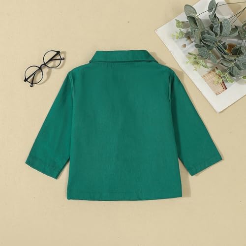Baby Boy Jacket Toddler Golf Clothes Long Sleeve Lapel Button Down Top Infant - Image 6