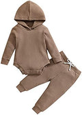 Thorn Tree Newborn Unisex Baby Clothes Set Hooded Long Sleeve Bodysuit Stretchy by ThornTree