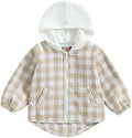 Douhoow Toddler Baby Plaid Jacket Baby Boy GIrl Flannel Hoodies Zip Up Hooded by DouhoowBabyKidsClothes