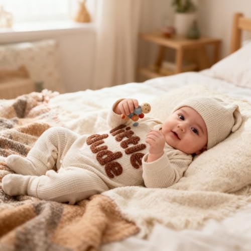 GRNSHTS Newborn Baby Boy Romper Coming Home Outfits Letter Print Bodysuit - Image 7