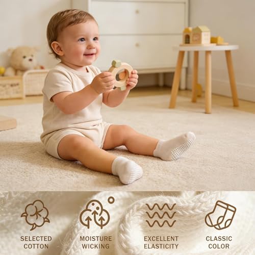 Non-slip Toddler Ankle Cotton Grip Socks Unisex 6M-5T - Image 4