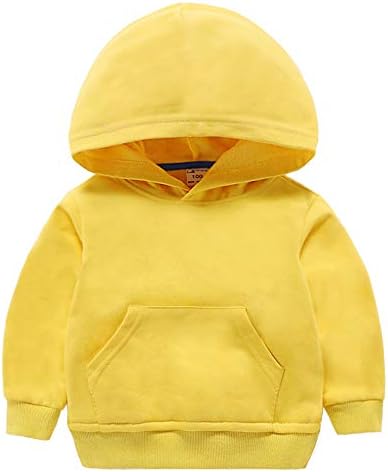 Ding-dong Baby Toddler Kid Boy Girl Solid Casual Pocket Hoodie Sweatershirt by Unknown