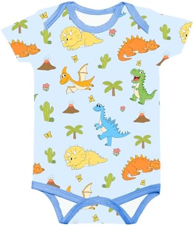 Kids Rayon of Bamboo Pajamas Set Short Sleeve Button Shorts Ages 0-24 by GUISBY