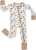 pureborn Baby Sleeper Viscose from Bamboo Zipper Footies Pjs 0-24 Months | by pureborn