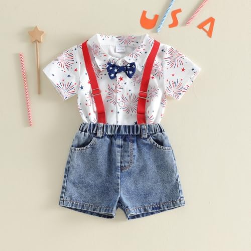 PUHHAPIEY Baby Boy Gentleman Wedding Outfit Dress Romper Suspender Pants | 0 3 - Image 5