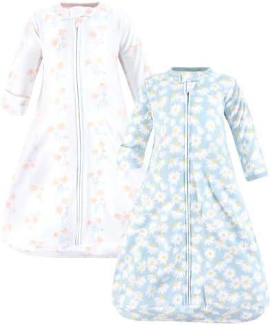 Hudson Baby Unisex Baby Cotton Long-Sleeve Wearable Sleeping Bag by HudsonBaby
