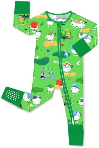 babee Reshinee Bamboo Viscose Baby Footie Pajama, Zipper Sleeper Boys Girls by babeeReshinee