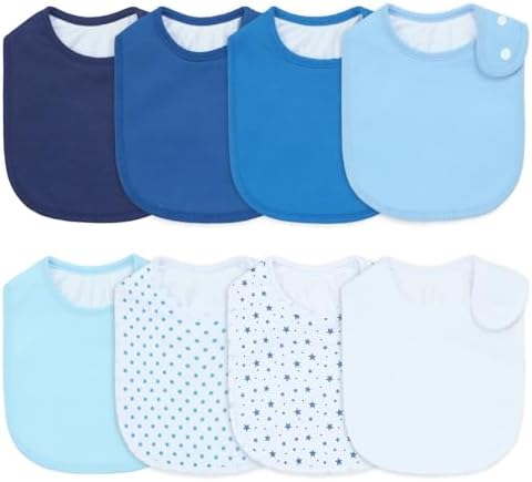 Waterproof Baby Bibs for Boys & Girls Soft and Absorbent Bandana Drool Bibs Set by Benoxine
