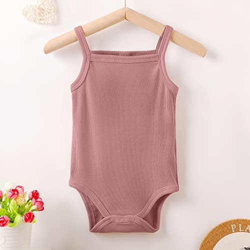 OPAWO Baby Tank Top Onesies Baby Girl Bodysuit Unisex Sleeveless Onesies - Image 2