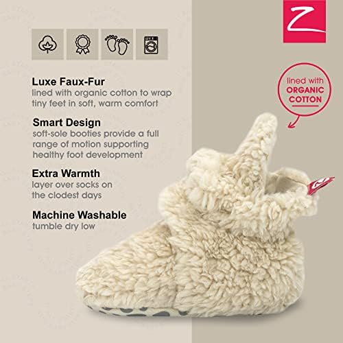 Zutano Baby Furry Fleece Booties - Image 4