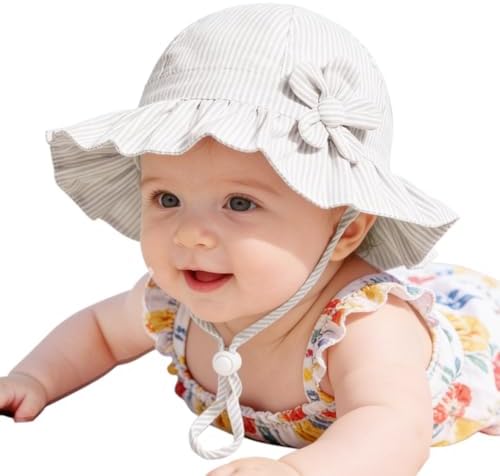 Baby Girl Wide Brim Bucket Hats by DANMY