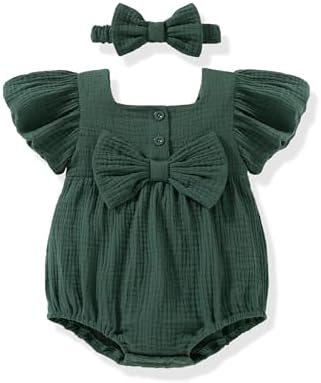 Vibebox Baby Girls Clothes Summer One-sies Romper Outfit Preemie-18 Months by WelcometoSelectbyVibebox