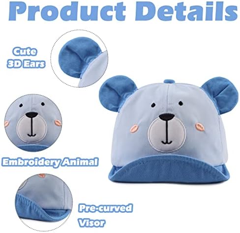 JANGANNSA Baby Duck Cap Infant Kids Sun Hat Bear Cute Cartoon Caps Spring Summer - Image 4