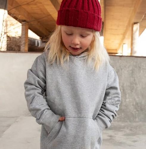 Toddler Baby Boy Girl Hoodies Solid Color Long Sleeve Kangaroo Pocket Hooded - Image 2