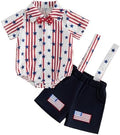 PUHHAPIEY Baby Boy Gentleman Wedding Outfit Dress Romper Suspender Pants | 0 3 by PUHHAPIEY