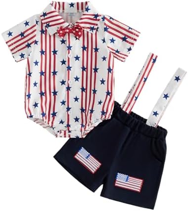 PUHHAPIEY Baby Boy Gentleman Wedding Outfit Dress Romper Suspender Pants | 0 3 by PUHHAPIEY