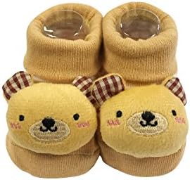 Bowbear Adorable Baby 6 Pair Non-Skid Bootie Socks - Image 5