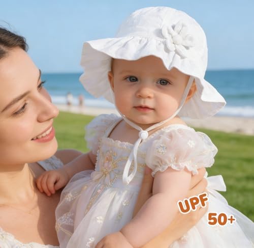 Baby Girl Wide Brim Bucket Hats - Image 5